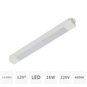 Изображение товара Трековый однофазный светодиодный светильник 16W 220V MyFar Lines MT0110-16W4K-W