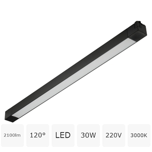 Изображение товара Трековый светодиодный светильник 220V однофазный MyFar Lines MT0110-30W3K-B