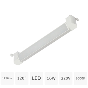 Изображение товара Трековый однофазный светодиодный светильник 16W 220V MyFar Lines MT0112-16W3K-W