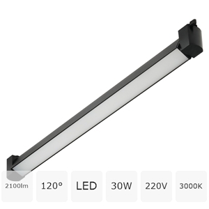 Изображение товара Трековый светодиодный светильник 220V однофазный MyFar Lines MT0112-30W3K-B
