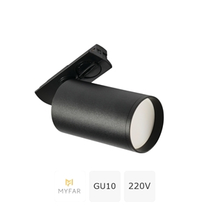 Изображение товара Трековый светодиодный светильник 220V однофазный MyFar Beam MT0120-GU10-B