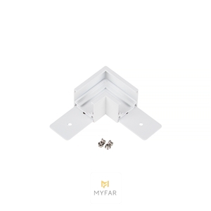 Изображение товара Соединитель угловой для низкопрофильного шинопровода MyFar Accessories for MagLine 23 MT0204-CL-W