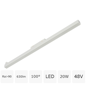 Изображение товара Трековый магнитный светодиодный светильник 20W 48V MyFar Flow MT0210-20W4K-W
