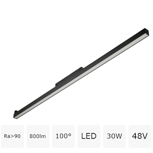 Изображение товара Трековый светодиодный светильник 48V магнитный MyFar Flow MT0210-30W3K-B
