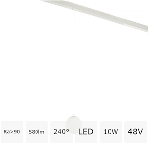 Изображение товара Трековый магнитный светодиодный светильник 20W 48V 3000-4000-6500K MyFar Sphere MT0223-10W3K-S-W