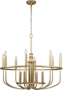 Изображение товара Подвесная люстра Kichler Capitol Hill KL-CAPITOL-HILL12-PNBR в виде свечи