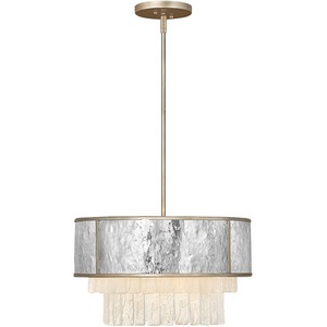 Изображение товара Потолочная люстра на штанге Hinkley Reverie QN-REVERIE-4P-CPG с подвесками