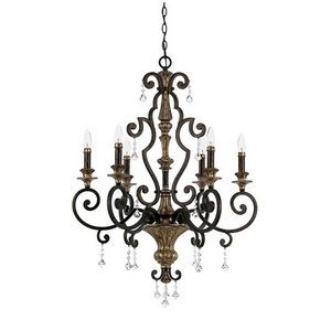 Изображение товара Подвесная люстра QZ/MARQUETTE6/A Quoizel Marquette QZ-MARQUETTE6-A