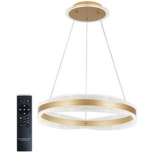 Изображение товара Подвесной светильник Natali Kovaltseva INNOVATION STYLE 83143 нимб с пультом ДУ, 120W, золото, LED кольцо