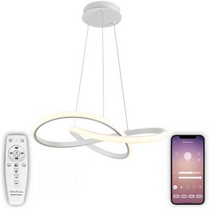 Изображение товара Подвесной светодиодный светильник Natali Kovaltseva INNOVATION STYLE 83144 нимб с пультом ДУ, моб. приложением 140W, белый, LED (Умный дом)
