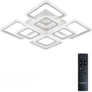 Изображение товара Потолочная люстра (+ночной режим) светодиодная с пультом ДУ 168W, белый, LED Natali Kovaltseva Spektr LED LAMPS 81108/4C