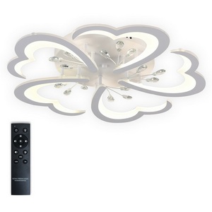 Изображение товара Потолочная люстра с пультом ДУ Natali Kovaltseva Core LED LAMPS 81120/5C с цветами