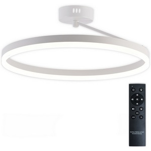 Изображение товара Потолочная люстра с пультом для led (+ночной режим) светодиодная с пультом ДУ 56W, белый, LED Natali Kovaltseva Finam LED LAMPS 81121/1C