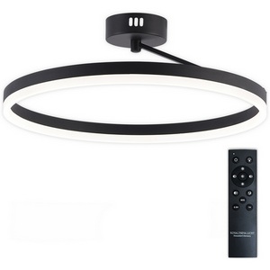 Изображение товара Потолочная люстра (+ночной режим) светодиодная с пультом ДУ 56W, черный, LED Natali Kovaltseva Finam LED LAMPS 81121/2C