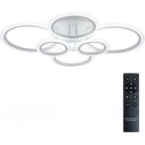 Изображение товара Потолочная люстра (+ночной режим) светодиодная с пультом ДУ 132W, белый, LED Natali Kovaltseva Home LED LAMPS 81439