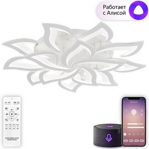 Изображение товара Потолочная люстра светодиодная с пультом Natali Kovaltseva Olimp Ii LED SMART 84024