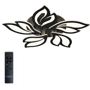 Изображение товара Люстра потолочная с пультом с цветовыми режимами светодиодная с ПДУ, регулировкой цветовой температурой яркости ночным режимом таймером HIGH-TECH LAMPS 82006 Natali Kovaltseva LED BLACK