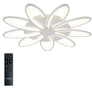 Изображение товара Потолочная люстра светодиодная с ПДУ, регулировкой яркости цветовой температуры ночной режим таймер HIGH-TECH LAMPS 82009 Natali Kovaltseva LED