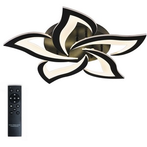 Изображение товара Потолочная люстра светодиодная с ПДУ, регулировкой цветовой температурой яркости 83002 Natali Kovaltseva INNOVATION STYLE BLACK