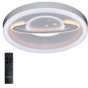 Изображение товара Потолочный светильник накладной светодиодный диаметром 50 см с ПДУ, регулировка цветовой температуры яркости ночной режим таймер LAMPS 81098 Natali Kovaltseva Led