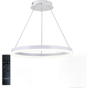 Изображение товара Подвесной светильник с ПДУ светодиодный LAMPS 81294, 80W, белый, Natali Kovaltseva LED LIGHT 81294 кольцо