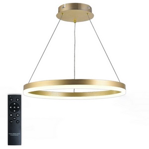 Изображение товара Подвесной светильник с ПДУ светодиодный LAMPS 81296, 80W, золото, Natali Kovaltseva LED LIGHT 81296 кольцо
