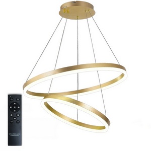 Изображение товара Подвесной светильник с ПДУ светодиодный LAMPS 81299, 160W, золото, Natali Kovaltseva LED LIGHT 81299 кольцо
