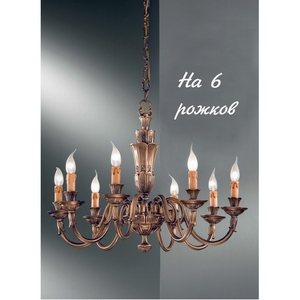 Изображение товара Подвесная люстра Nervilamp 1580 1580/6 подсвечник