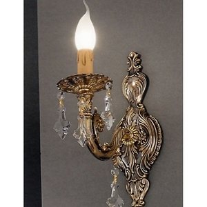 Изображение товара Бра с хрусталем Nervilamp 1635 1635/1A подсвечник с подвесками