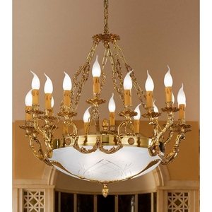 Изображение товара Большая люстра Nervilamp 231 231/18+3 подсвечник