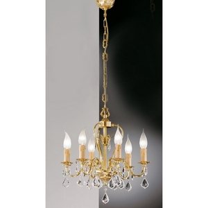 Изображение товара Подвесная люстра с хрусталем Nervilamp 550 550/6 подсвечник