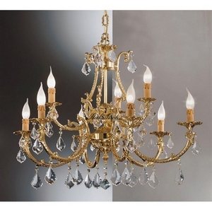 Изображение товара Подвесная люстра с хрусталем Nervilamp 582 582/6+3 подсвечник