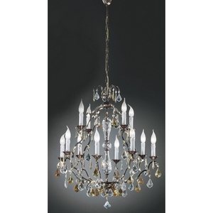 Изображение товара Большая люстра с хрусталем Nervilamp 590 590/8+4 подсвечник