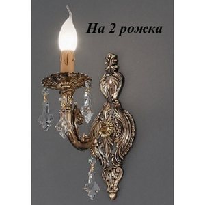 Изображение товара Бра с хрусталем Nervilamp 815 815/2A подсвечник с подвесками