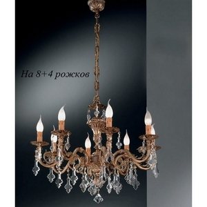 Изображение товара Подвесная люстра с хрусталем Nervilamp 815 815/8+4 подсвечник