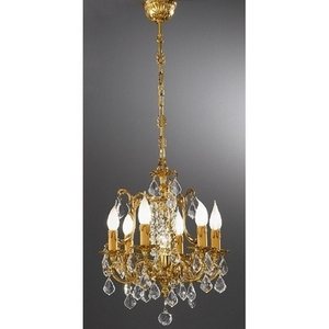 Изображение товара Подвесная люстра с хрусталем Nervilamp 855 855/6+1 подсвечник