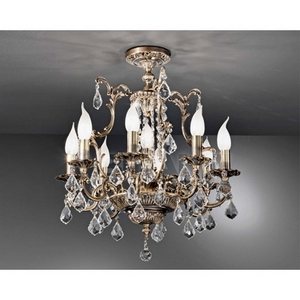 Изображение товара Потолочная люстра с хрусталем Nervilamp 855 855/8+1PL подсвечник