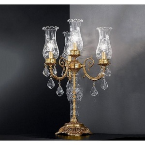 Изображение товара Настольная лампа с хрусталем Nervilamp 865 865/3+1C подсвечник (подвески)