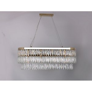 Изображение товара Каскадный подвесной светильник хрустальный Newport 10120 10128+6/S gold