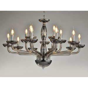 Изображение товара Подвесная люстра 12615/C Newport 12600 smoke в виде свечи