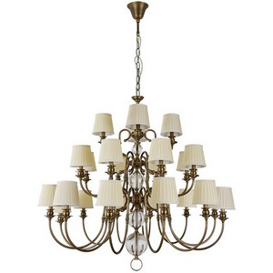 Изображение товара Подвесная люстра большая Newport 3100 31010+12/C black brass без абажуров