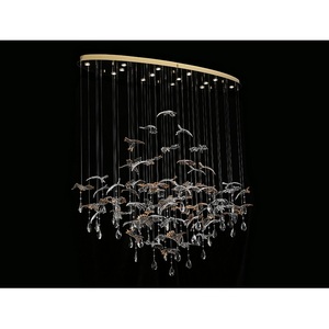 Изображение товара Потолочная люстра Newport 8200 8220/140 С oval gold polished с подвесками