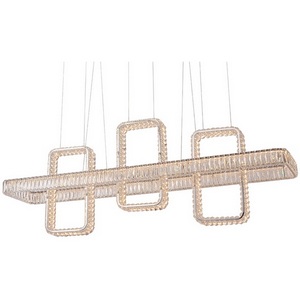 Изображение товара Подвесной светильник хрустальный светодиодный 8233+1/S Newport 8230 chrome