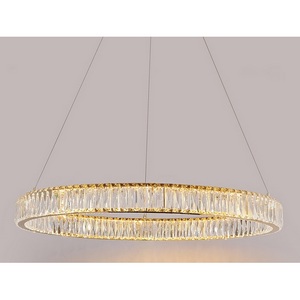 Изображение товара Подвесной хрустальный светильник светодиодный 8240/80 gold Newport 8240 кольцо