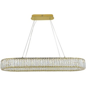 Изображение товара Подвесной хрустальный светодиодный светильник Newport 8240 8240/90 oval gold