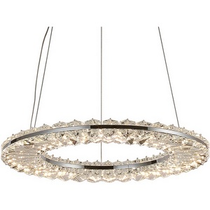 Изображение товара Подвесной хрустальный светильник светодиодный 8241/400 chrome Newport 8240 кольцо