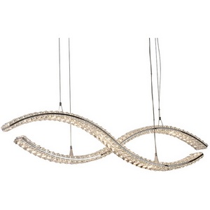 Изображение товара Большой подвесной светильник хрустальный светодиодный 8242/110 chrome Newport 8240