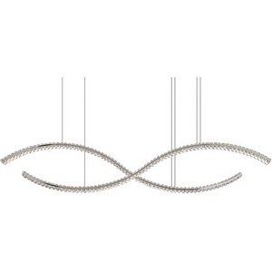 Изображение товара Большой подвесной светильник хрустальный светодиодный 8242/160 chrome Newport 8240