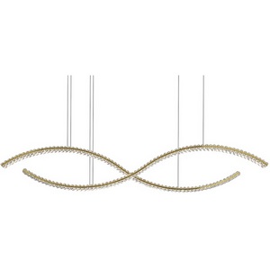 Изображение товара Большой подвесной светильник хрустальный светодиодный 8242/160 gold Newport 8240