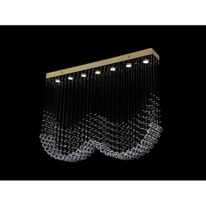 Изображение товара Потолочная люстра хрустальная Newport 8400 8407/PL gold с подвесками